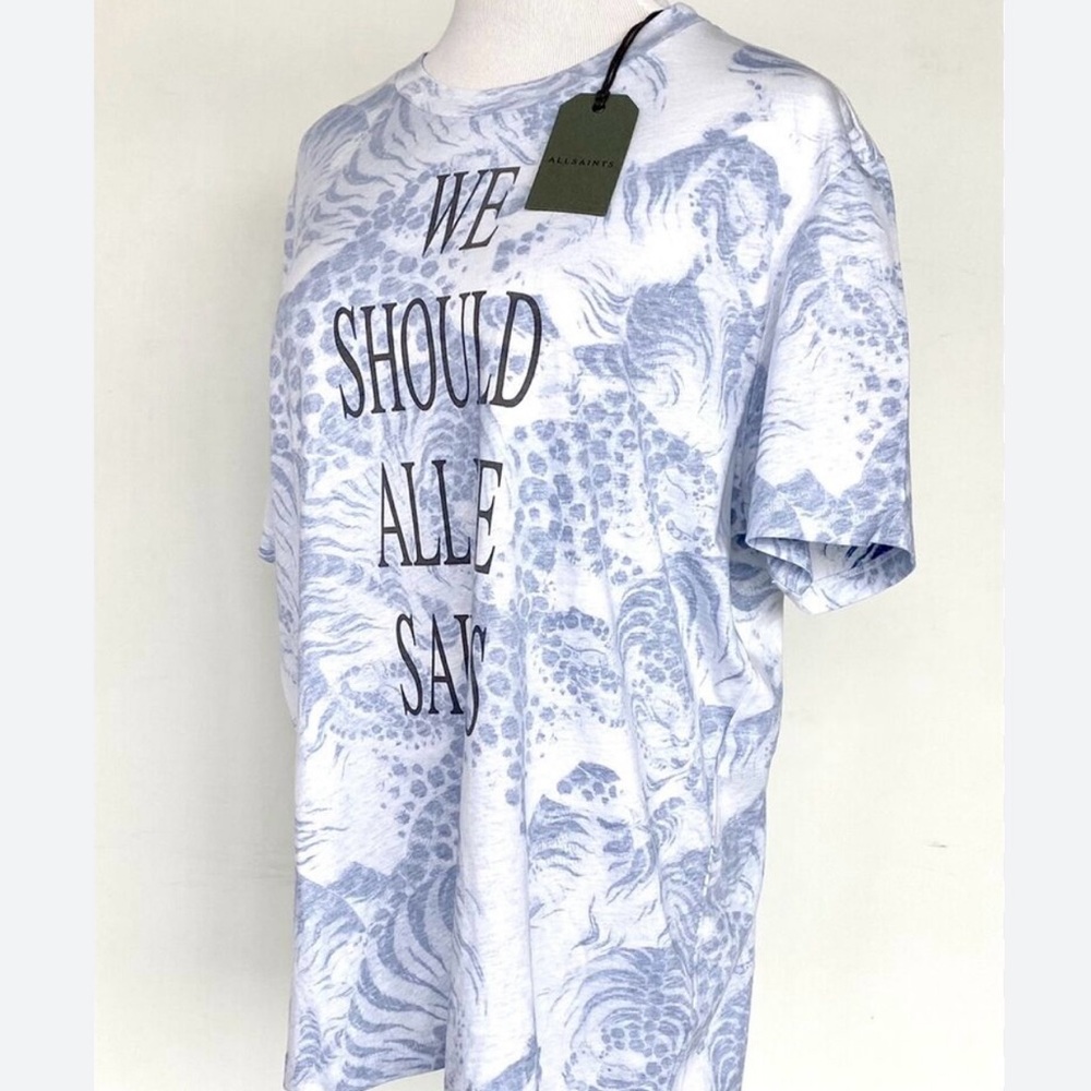 NWT AllSaints reverse boyfriend tee. Size Small - Picture 3 of 7